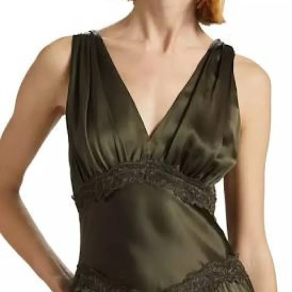 Reformation Stasia Silk Pine Tree Dress New With Tags - Picture 3 of 7